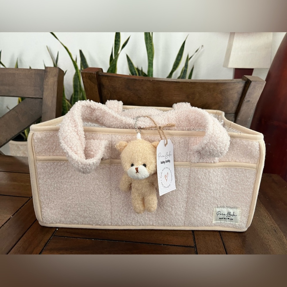 PeraBella Baby Diaper Caddy Organizer for Changing Table, Baby Storage Basket.